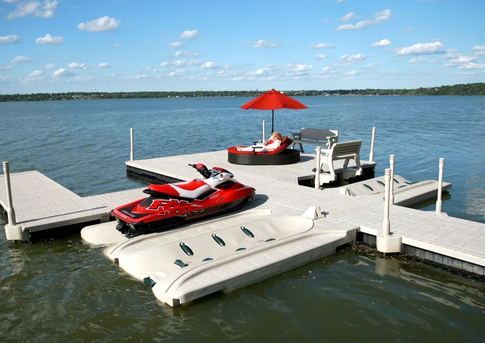 Custom boat lift solution for waterfront property