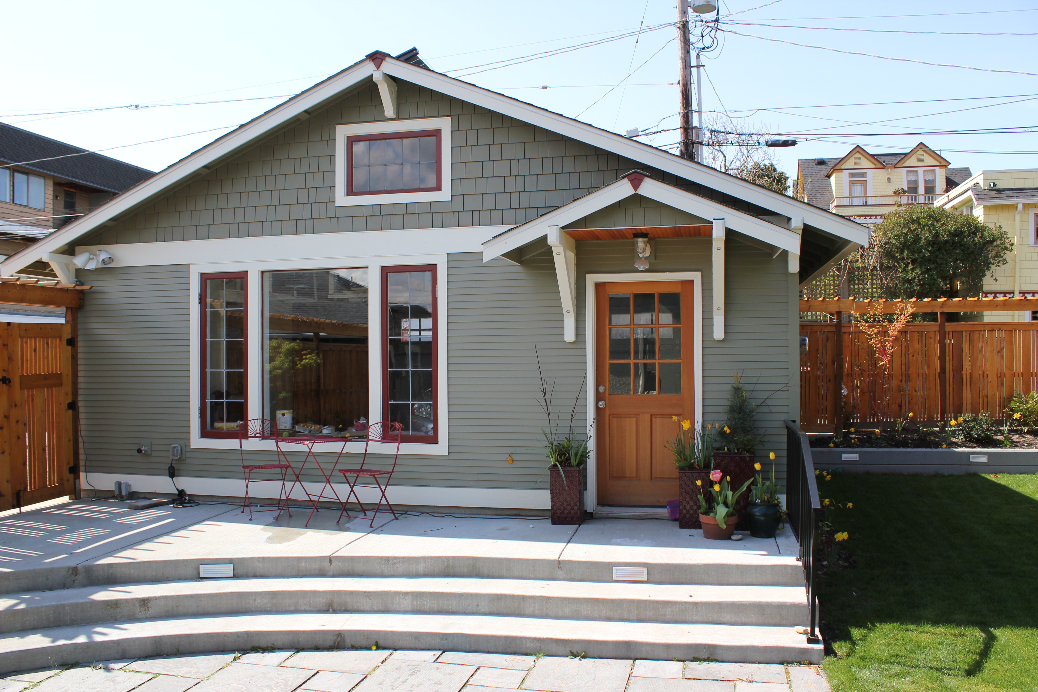 Custom patio installation with pavers and outdoor living space